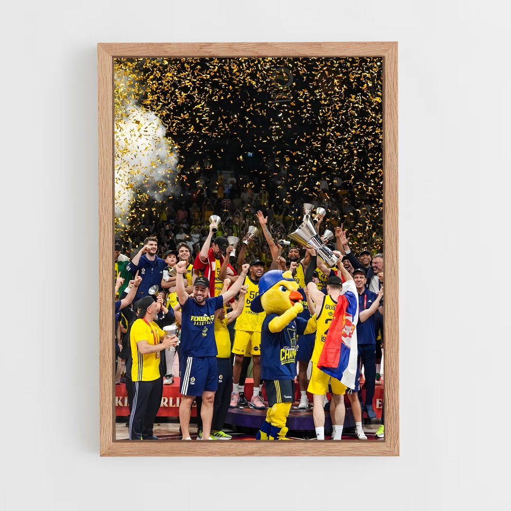 Poster Victoire Suédoise – affiche Basketball (vue 4)